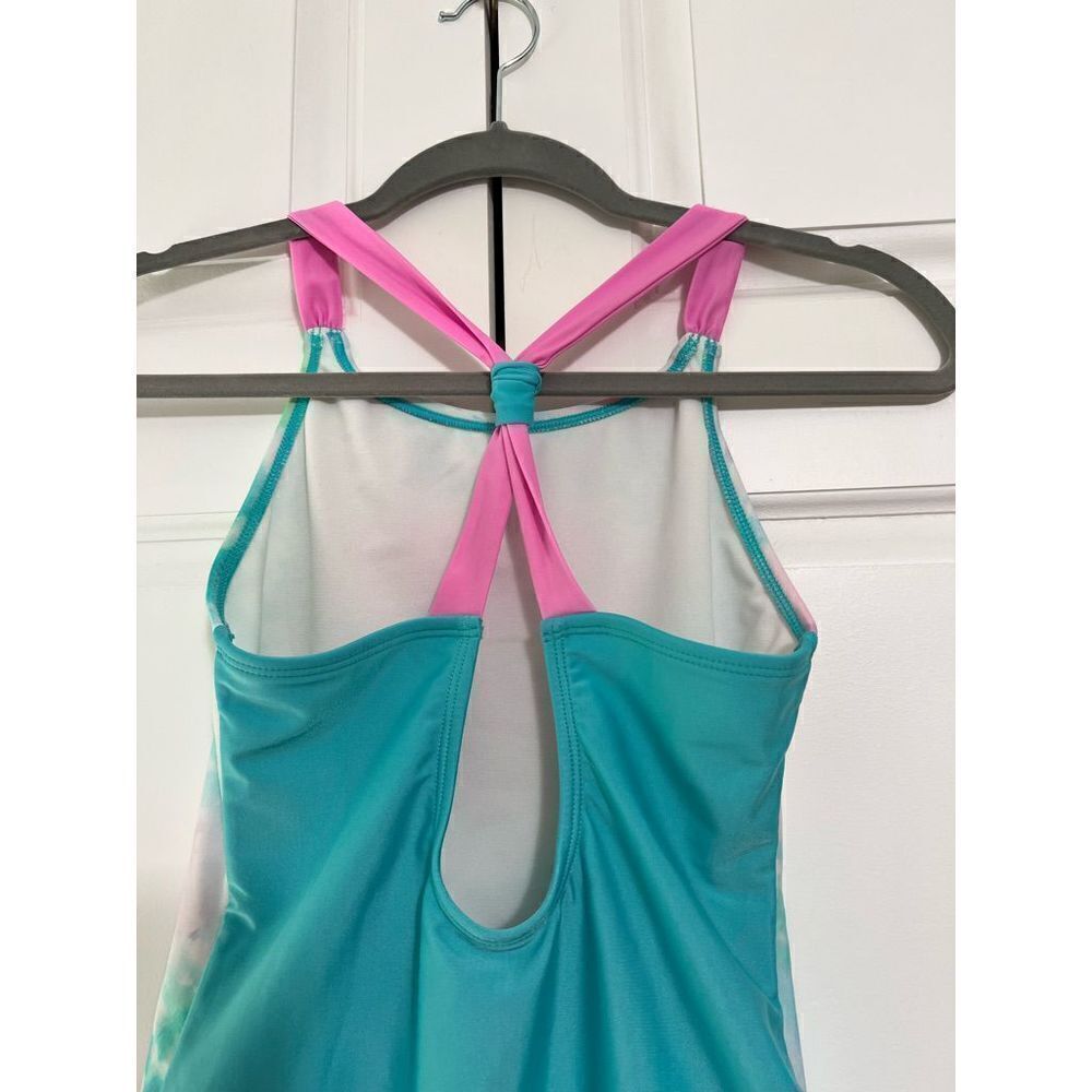 Girls One Piece Swimsuit - Heart Tie-Dye‎ - Picture 4 of 7